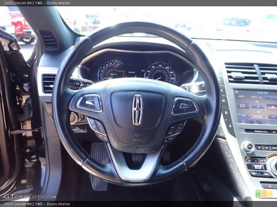 Ebony Interior Steering Wheel for the 2020 Lincoln MKZ FWD #146282890