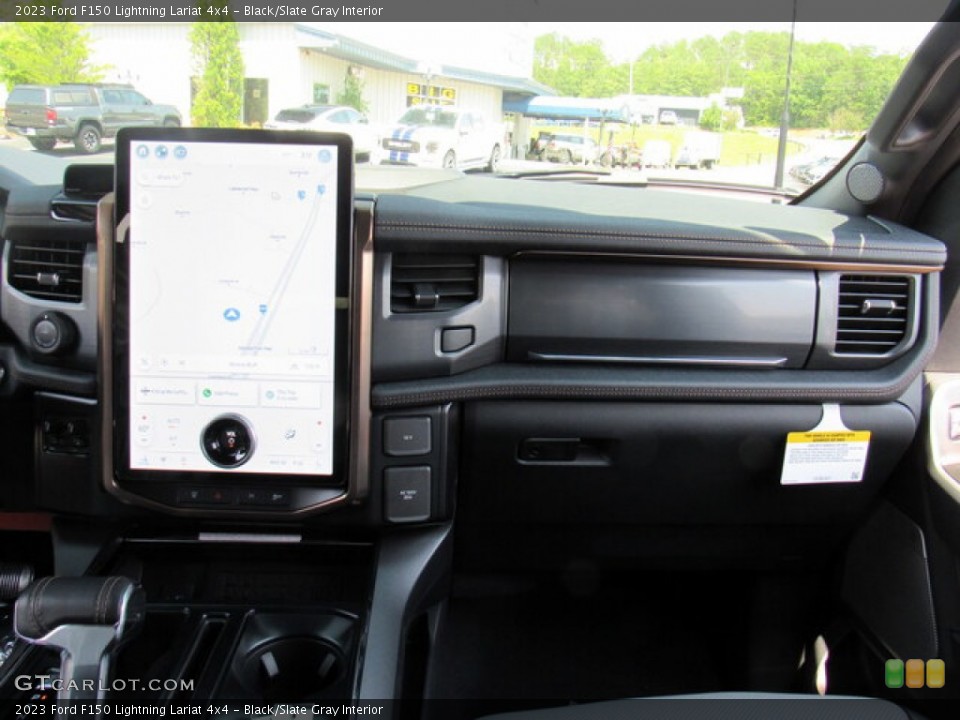 Black/Slate Gray Interior Dashboard for the 2023 Ford F150 Lightning Lariat 4x4 #146282935