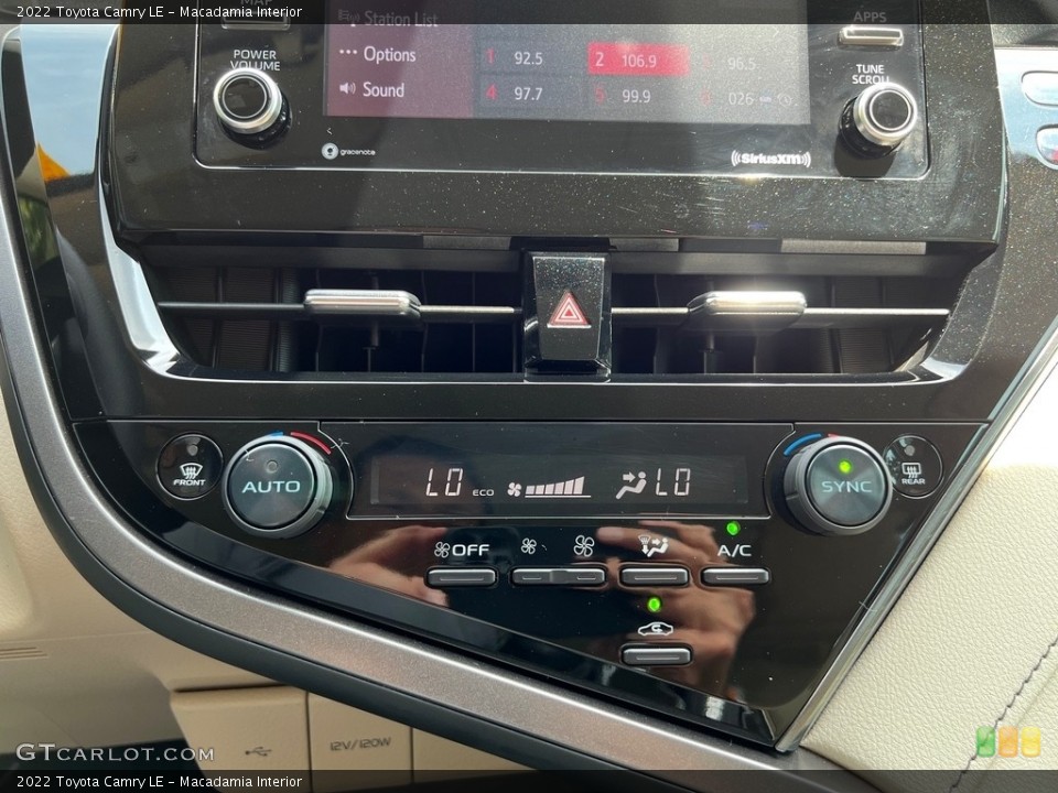 Macadamia Interior Controls for the 2022 Toyota Camry LE #146282992