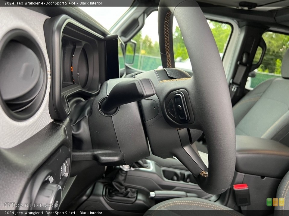 Black Interior Steering Wheel for the 2024 Jeep Wrangler 4-Door Sport S 4x4 #146283211