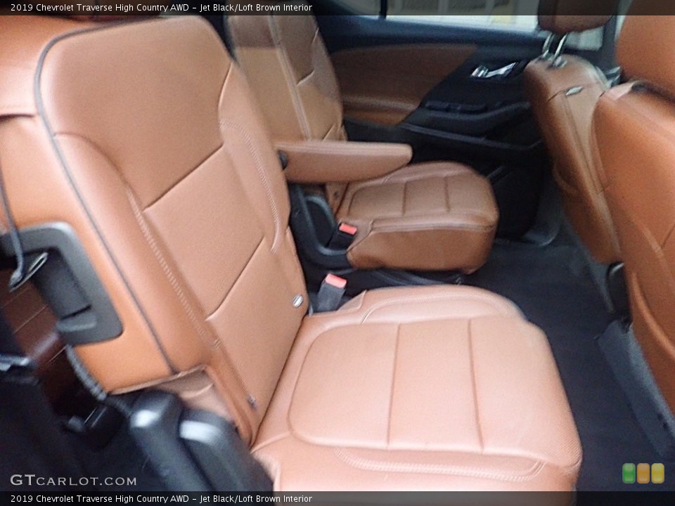 Jet Black/Loft Brown Interior Rear Seat for the 2019 Chevrolet Traverse High Country AWD #146283262