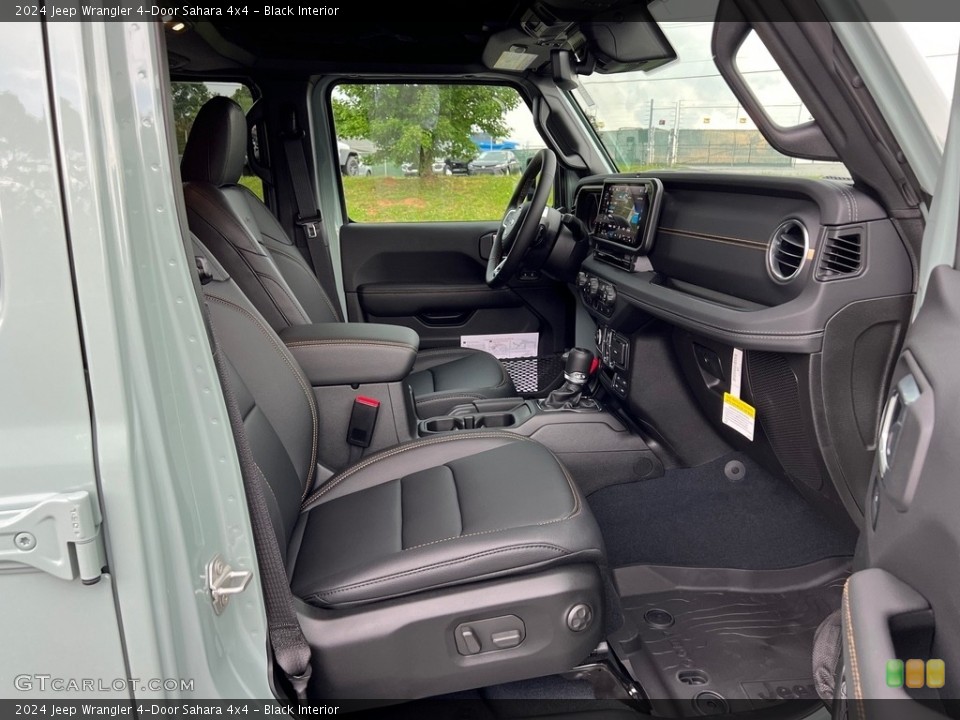 Black Interior Front Seat for the 2024 Jeep Wrangler 4-Door Sahara 4x4 #146283466