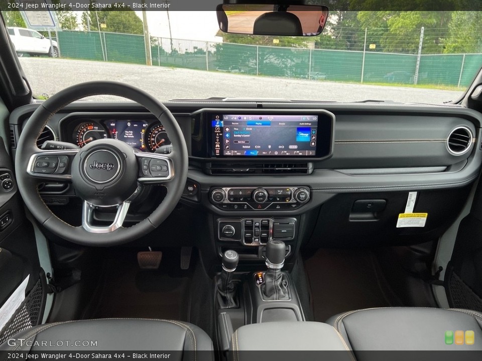 Black Interior Dashboard for the 2024 Jeep Wrangler 4-Door Sahara 4x4 #146283481
