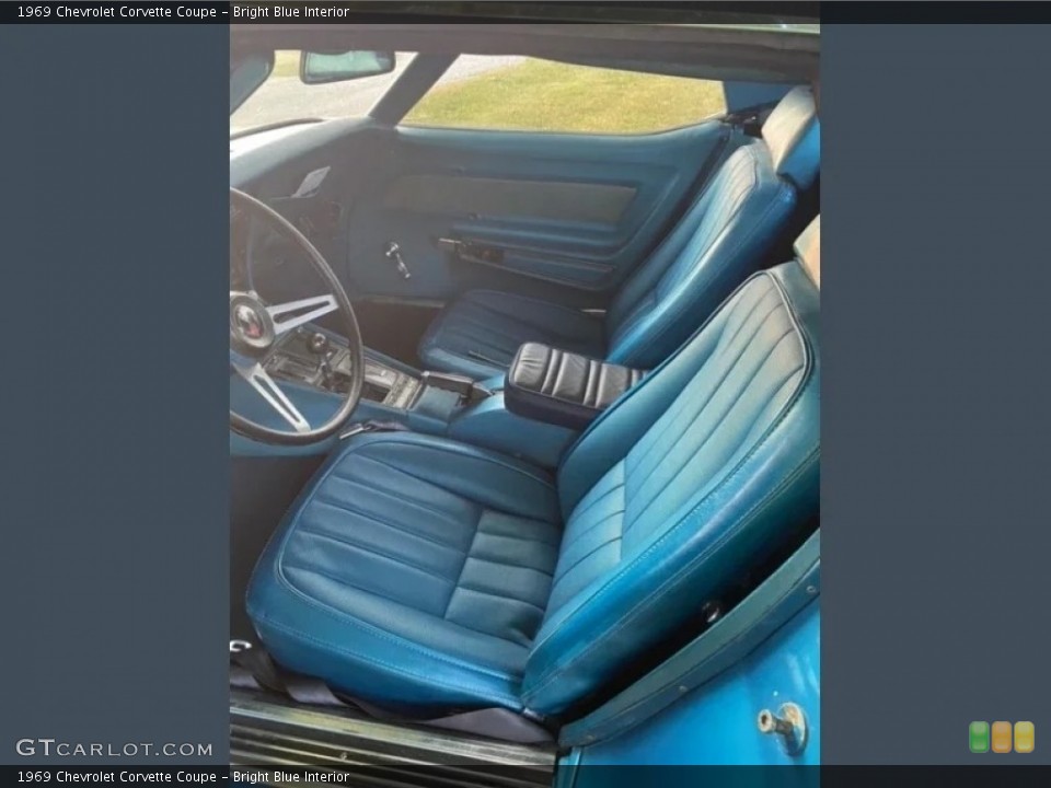 Bright Blue Interior Photo for the 1969 Chevrolet Corvette Coupe #146283718