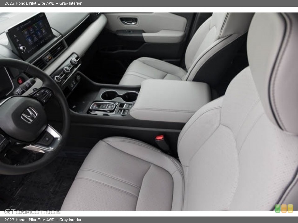 Gray Interior Front Seat for the 2023 Honda Pilot Elite AWD #146284604