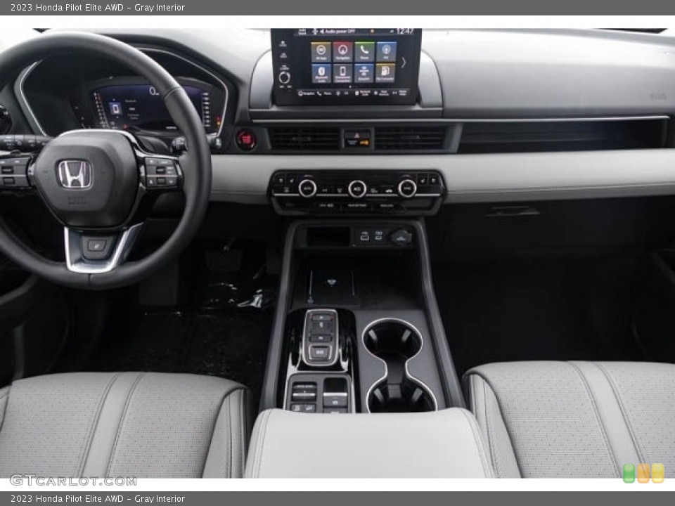 Gray Interior Dashboard for the 2023 Honda Pilot Elite AWD #146284625