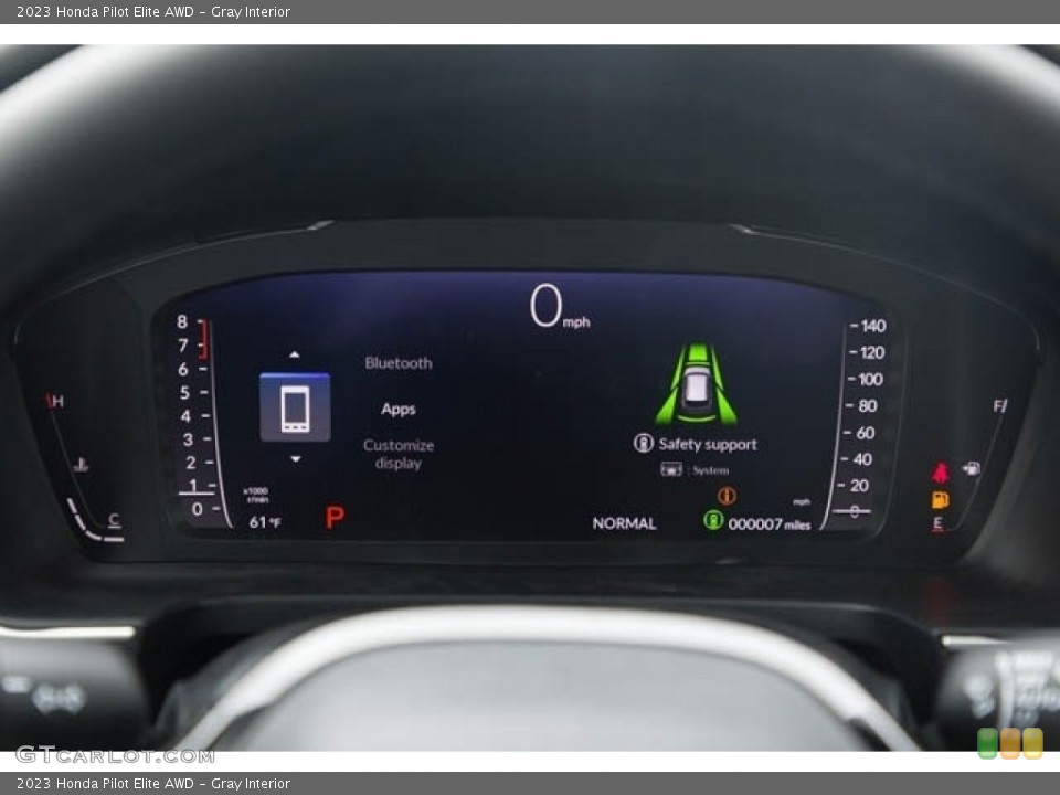 Gray Interior Gauges for the 2023 Honda Pilot Elite AWD #146284640