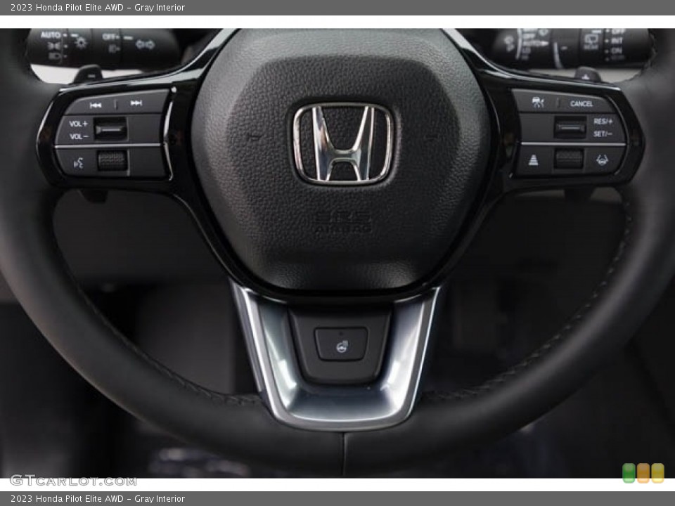 Gray Interior Steering Wheel for the 2023 Honda Pilot Elite AWD #146284649