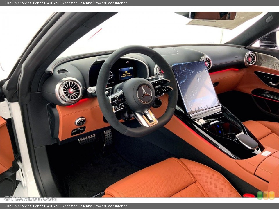 Sienna Brown/Black Interior Photo for the 2023 Mercedes-Benz SL AMG 55 Roadster #146286465