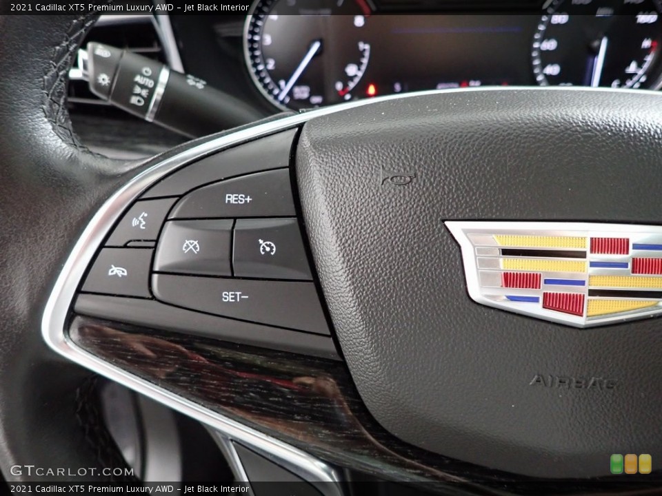 Jet Black Interior Steering Wheel for the 2021 Cadillac XT5 Premium Luxury AWD #146287058