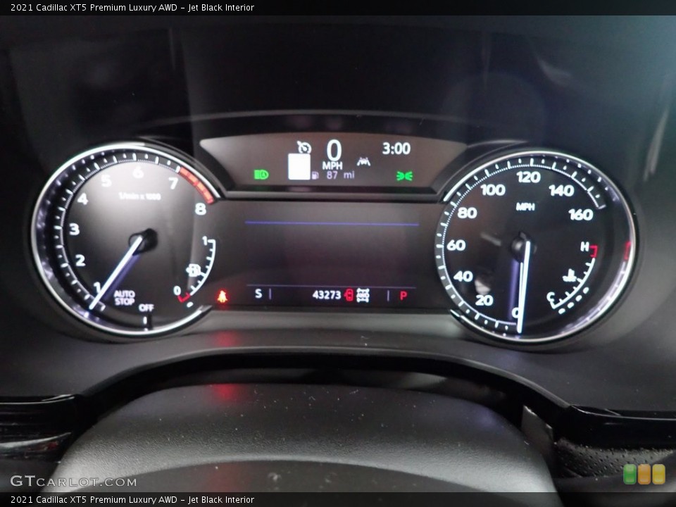 Jet Black Interior Gauges for the 2021 Cadillac XT5 Premium Luxury AWD #146287097