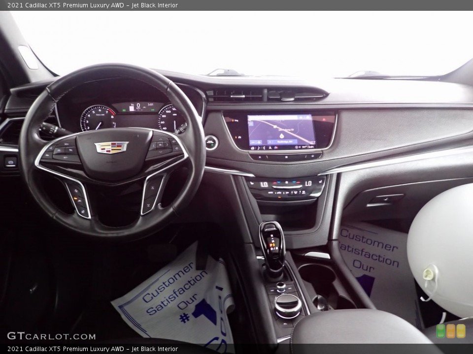 Jet Black Interior Dashboard for the 2021 Cadillac XT5 Premium Luxury AWD #146287220