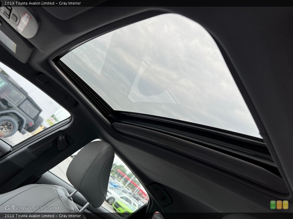 Gray Interior Sunroof for the 2019 Toyota Avalon Limited #146287658