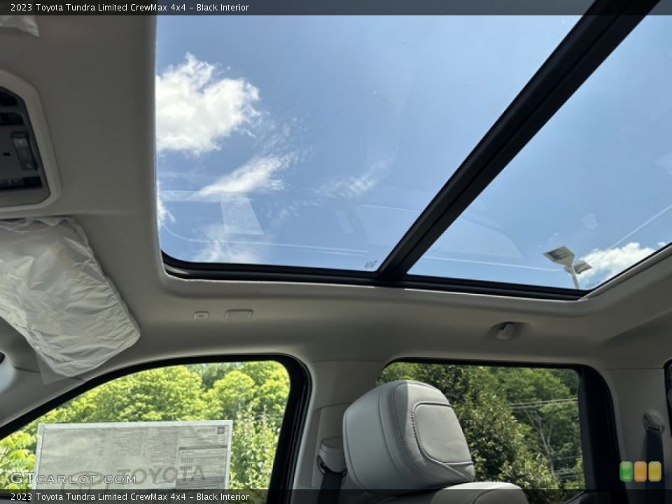 Black Interior Sunroof for the 2023 Toyota Tundra Limited CrewMax 4x4 #146287741