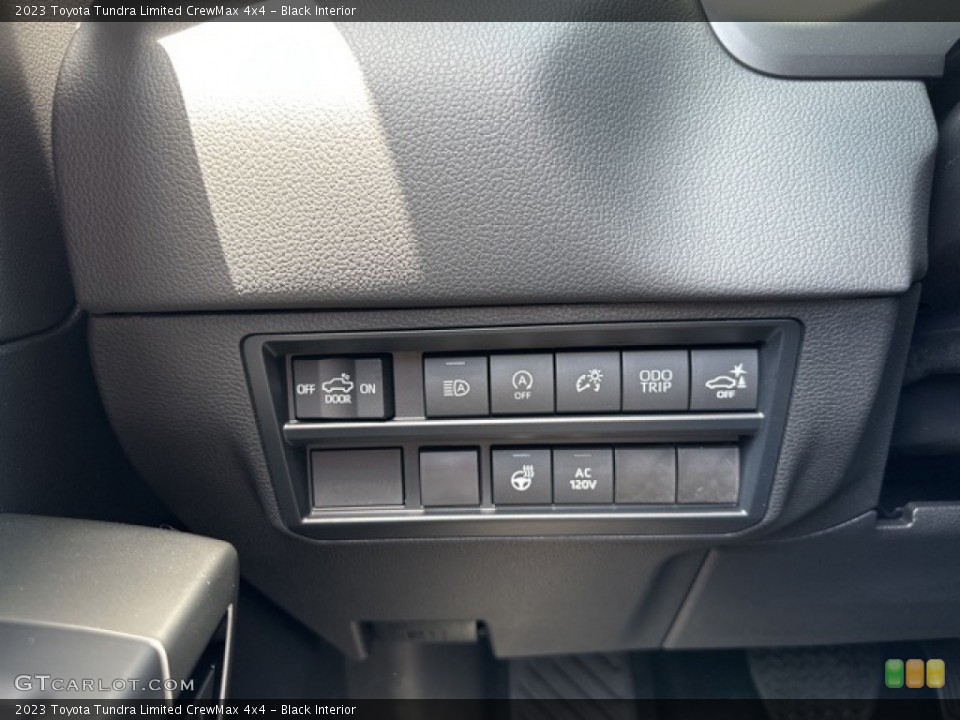 Black Interior Controls for the 2023 Toyota Tundra Limited CrewMax 4x4 #146287800