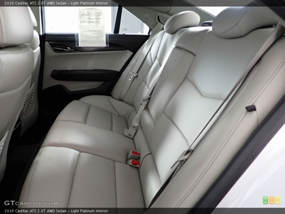 Light Platinum Interior Rear Seat for the 2016 Cadillac ATS 2.0T AWD Sedan #146289506