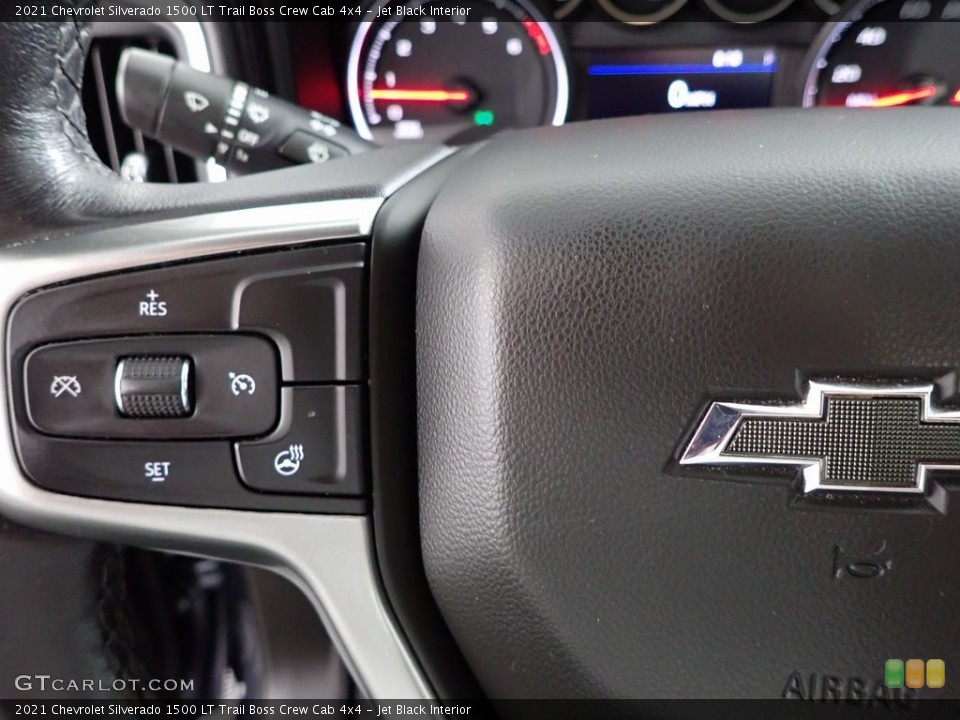 Jet Black Interior Steering Wheel for the 2021 Chevrolet Silverado 1500 LT Trail Boss Crew Cab 4x4 #146289851