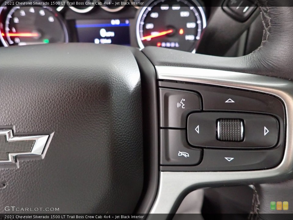 Jet Black Interior Steering Wheel for the 2021 Chevrolet Silverado 1500 LT Trail Boss Crew Cab 4x4 #146289866