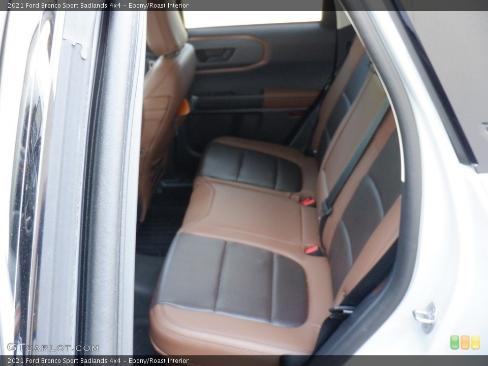 Ebony/Roast Interior Rear Seat for the 2021 Ford Bronco Sport Badlands 4x4 #146290242