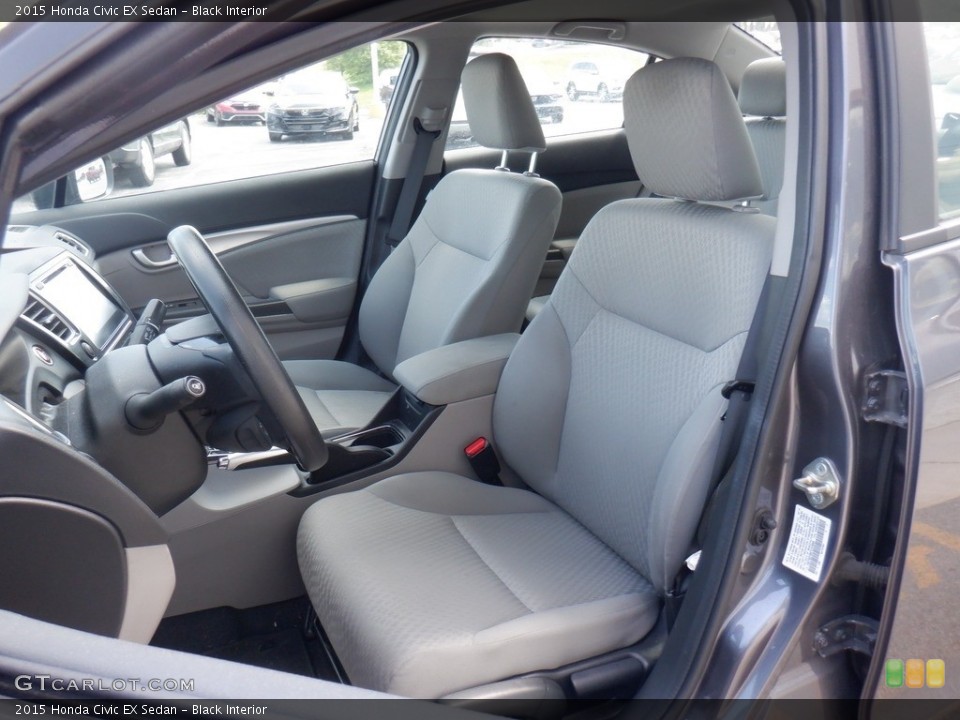 Black Interior Front Seat for the 2015 Honda Civic EX Sedan #146291489