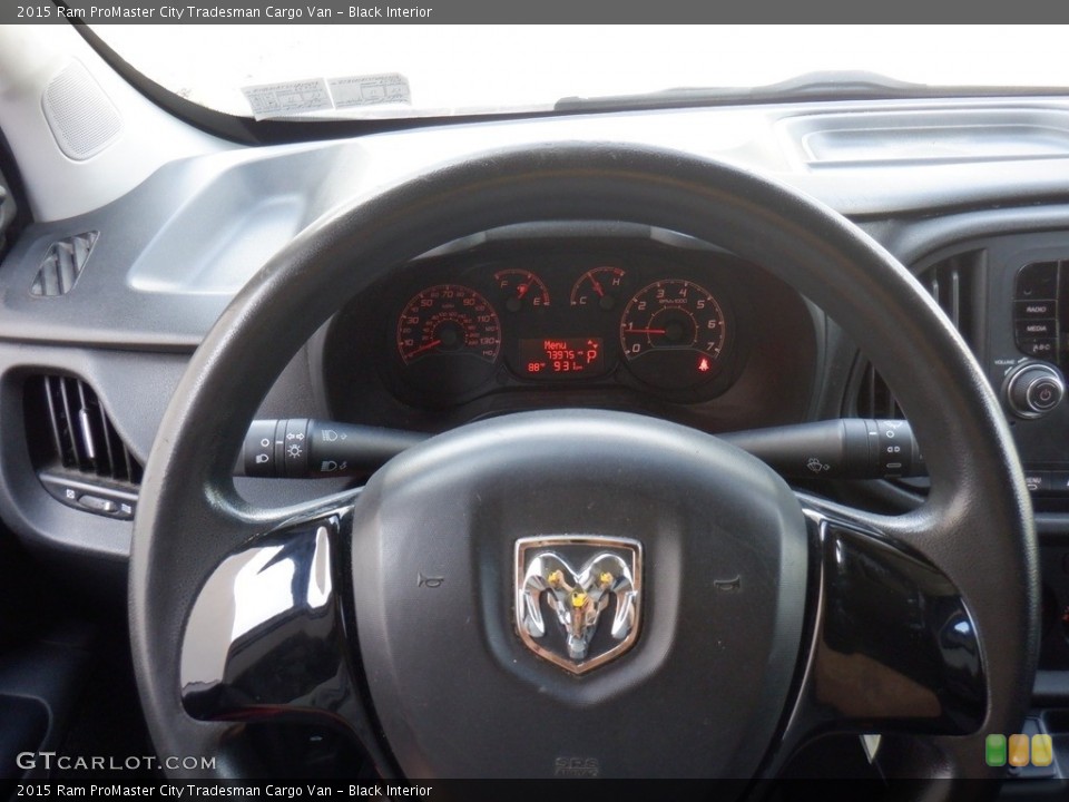 Black Interior Steering Wheel for the 2015 Ram ProMaster City Tradesman Cargo Van #146291627
