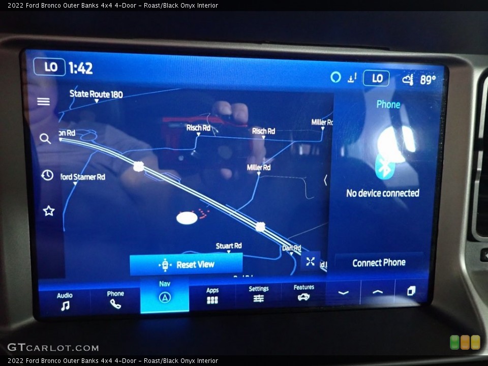 Roast/Black Onyx Interior Navigation for the 2022 Ford Bronco Outer Banks 4x4 4-Door #146292542