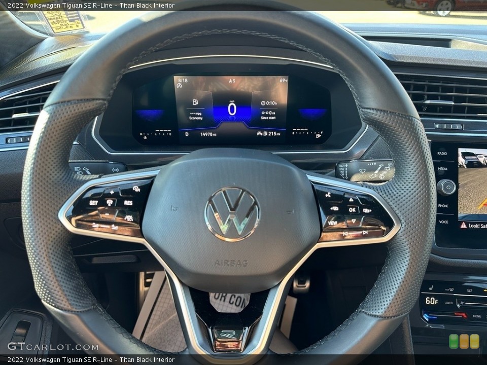 Titan Black Interior Steering Wheel for the 2022 Volkswagen Tiguan SE R-Line #146292872
