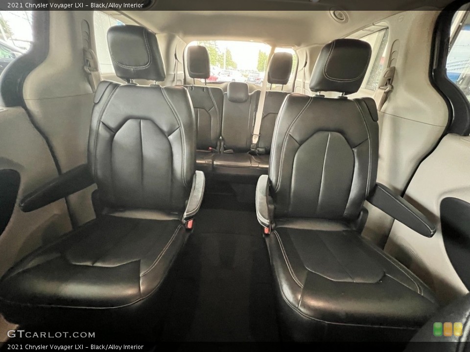 Black/Alloy Interior Rear Seat for the 2021 Chrysler Voyager LXI #146293535