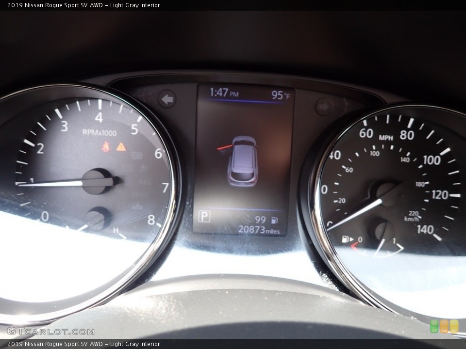 Light Gray Interior Gauges for the 2019 Nissan Rogue Sport SV AWD #146294471