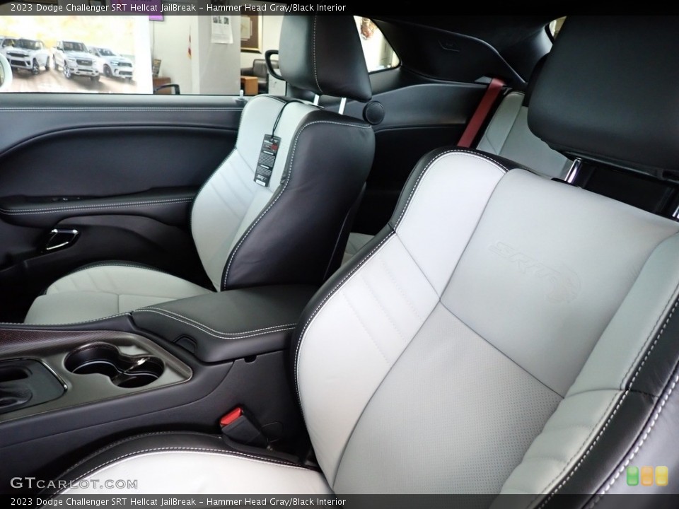 Hammer Head Gray/Black Interior Photo for the 2023 Dodge Challenger SRT Hellcat JailBreak #146295362