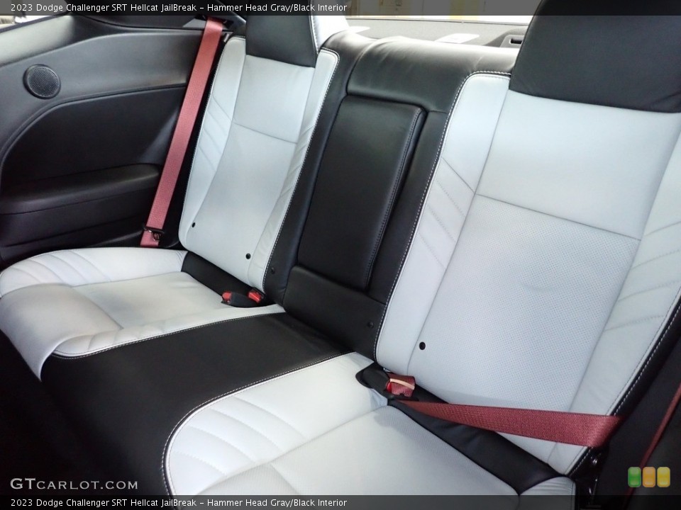 Hammer Head Gray/Black Interior Rear Seat for the 2023 Dodge Challenger SRT Hellcat JailBreak #146295374