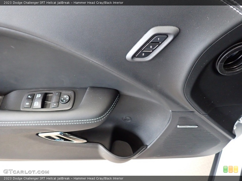 Hammer Head Gray/Black Interior Door Panel for the 2023 Dodge Challenger SRT Hellcat JailBreak #146295419