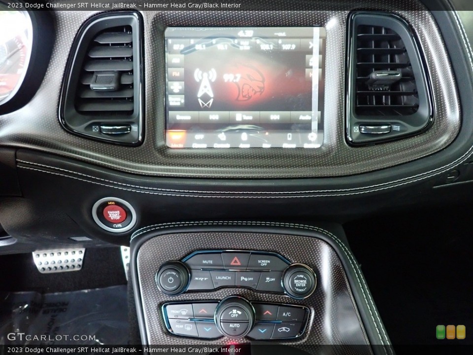 Hammer Head Gray/Black Interior Controls for the 2023 Dodge Challenger SRT Hellcat JailBreak #146295515