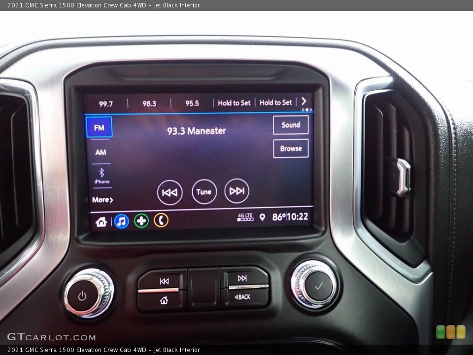Jet Black Interior Controls for the 2021 GMC Sierra 1500 Elevation Crew Cab 4WD #146295620
