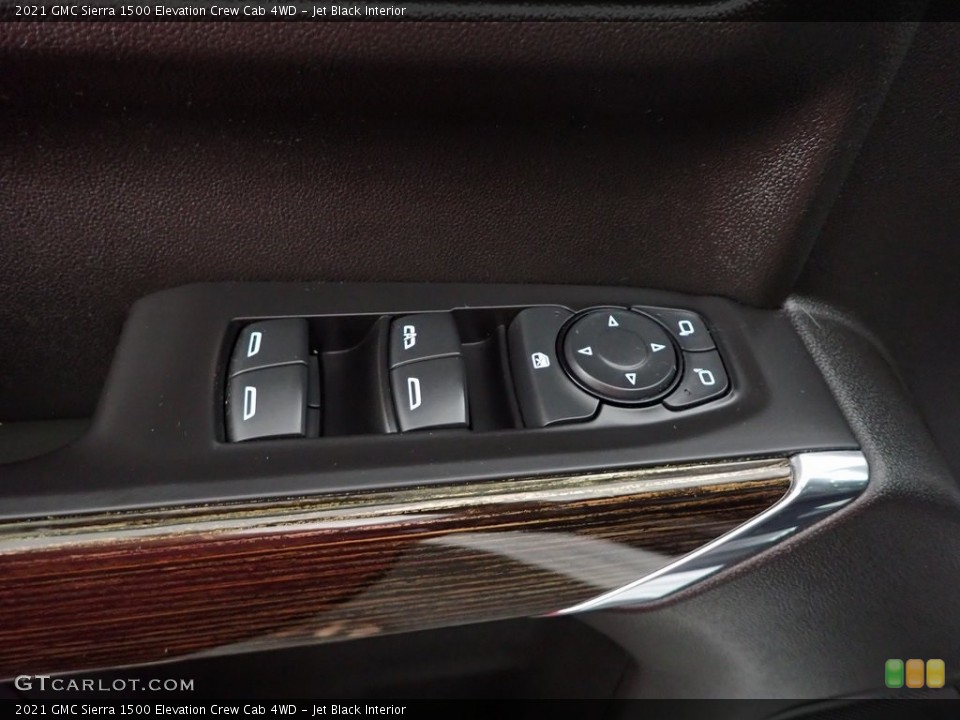 Jet Black Interior Controls for the 2021 GMC Sierra 1500 Elevation Crew Cab 4WD #146295845