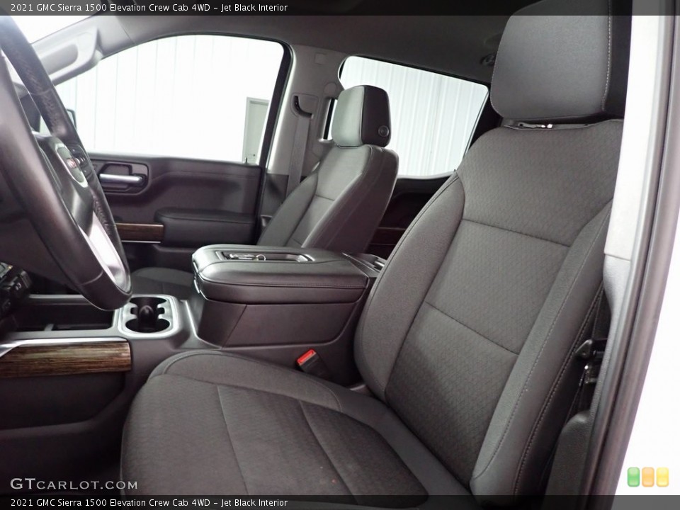 Jet Black Interior Front Seat for the 2021 GMC Sierra 1500 Elevation Crew Cab 4WD #146295884