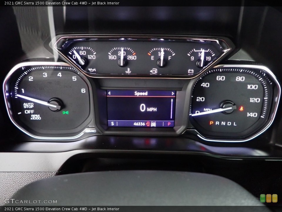 Jet Black Interior Gauges for the 2021 GMC Sierra 1500 Elevation Crew Cab 4WD #146295968