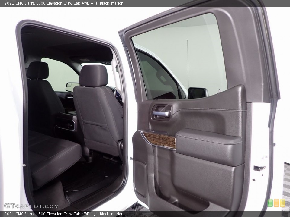 Jet Black Interior Door Panel for the 2021 GMC Sierra 1500 Elevation Crew Cab 4WD #146296234