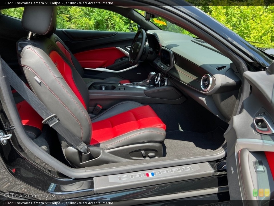 Jet Black/Red Accents 2022 Chevrolet Camaro Interiors