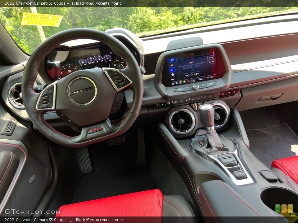 Jet Black/Red Accents Interior Dashboard for the 2022 Chevrolet Camaro SS Coupe #146296418