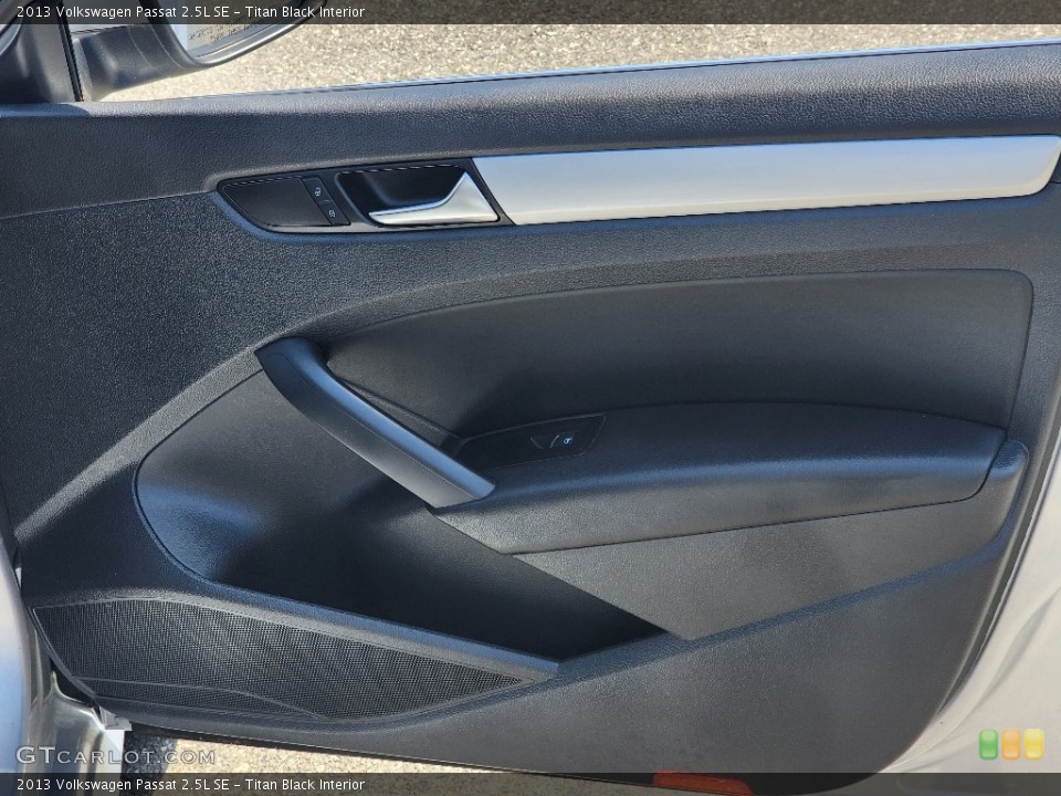 Titan Black Interior Door Panel for the 2013 Volkswagen Passat 2.5L SE #146296472