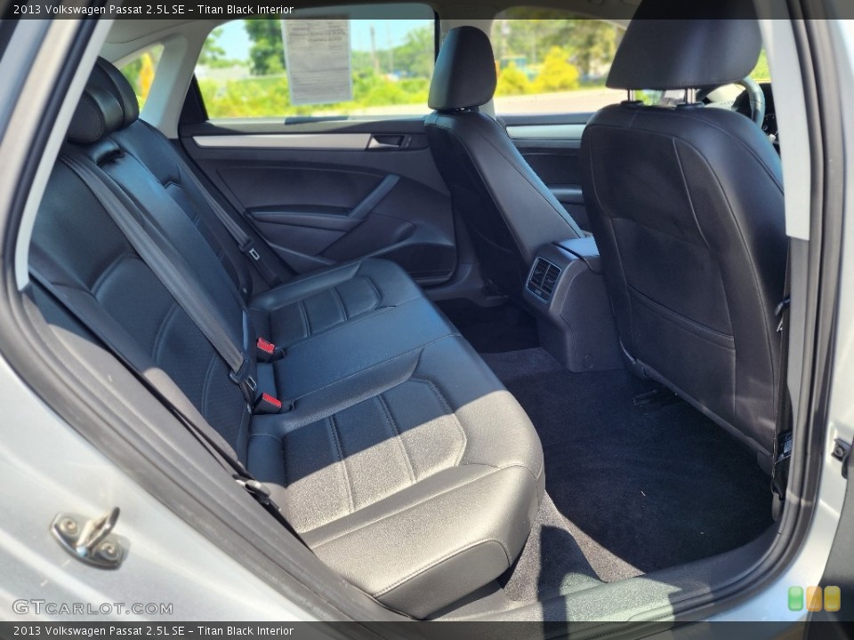 Titan Black Interior Rear Seat for the 2013 Volkswagen Passat 2.5L SE #146296553