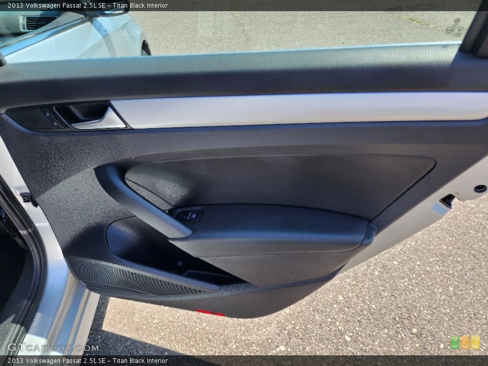 Titan Black Interior Door Panel for the 2013 Volkswagen Passat 2.5L SE #146296586