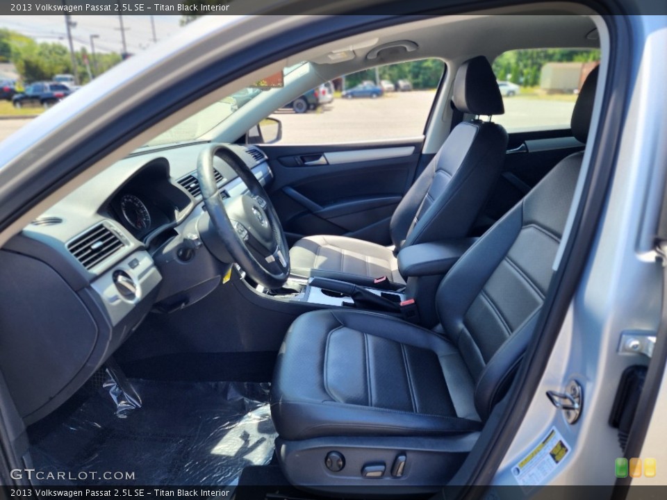 Titan Black Interior Front Seat for the 2013 Volkswagen Passat 2.5L SE #146296679