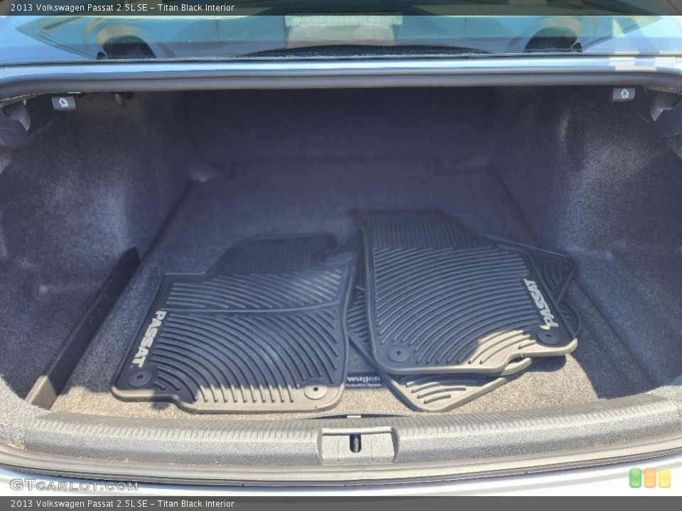 Titan Black Interior Trunk for the 2013 Volkswagen Passat 2.5L SE #146296802