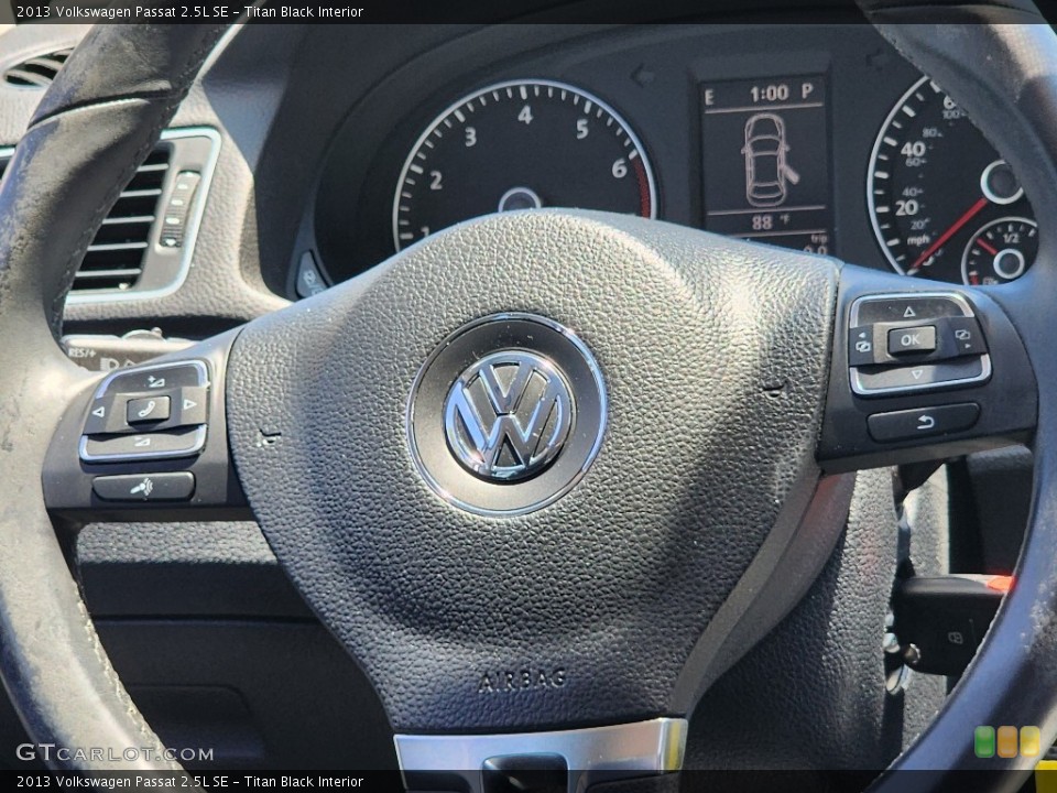 Titan Black Interior Steering Wheel for the 2013 Volkswagen Passat 2.5L SE #146296823