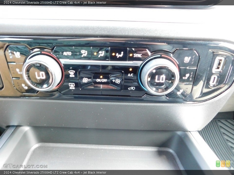Jet Black Interior Controls for the 2024 Chevrolet Silverado 2500HD LTZ Crew Cab 4x4 #146297057