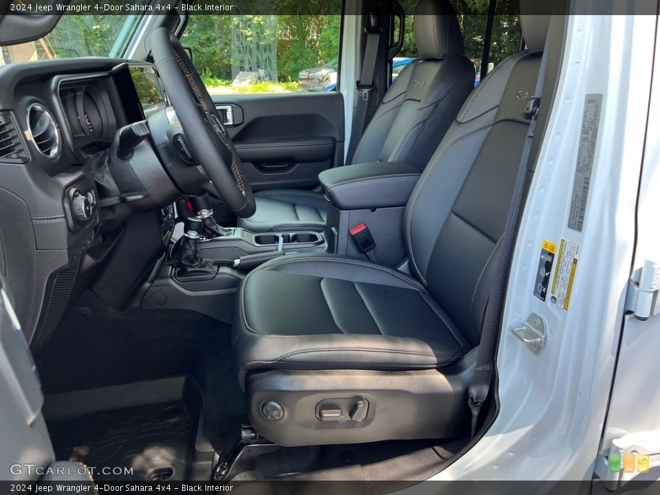 Black Interior Front Seat for the 2024 Jeep Wrangler 4-Door Sahara 4x4 #146297090