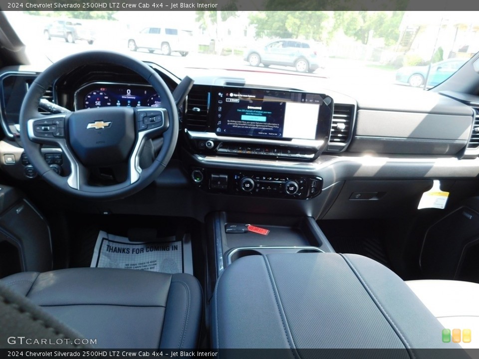 Jet Black Interior Dashboard for the 2024 Chevrolet Silverado 2500HD LTZ Crew Cab 4x4 #146297225