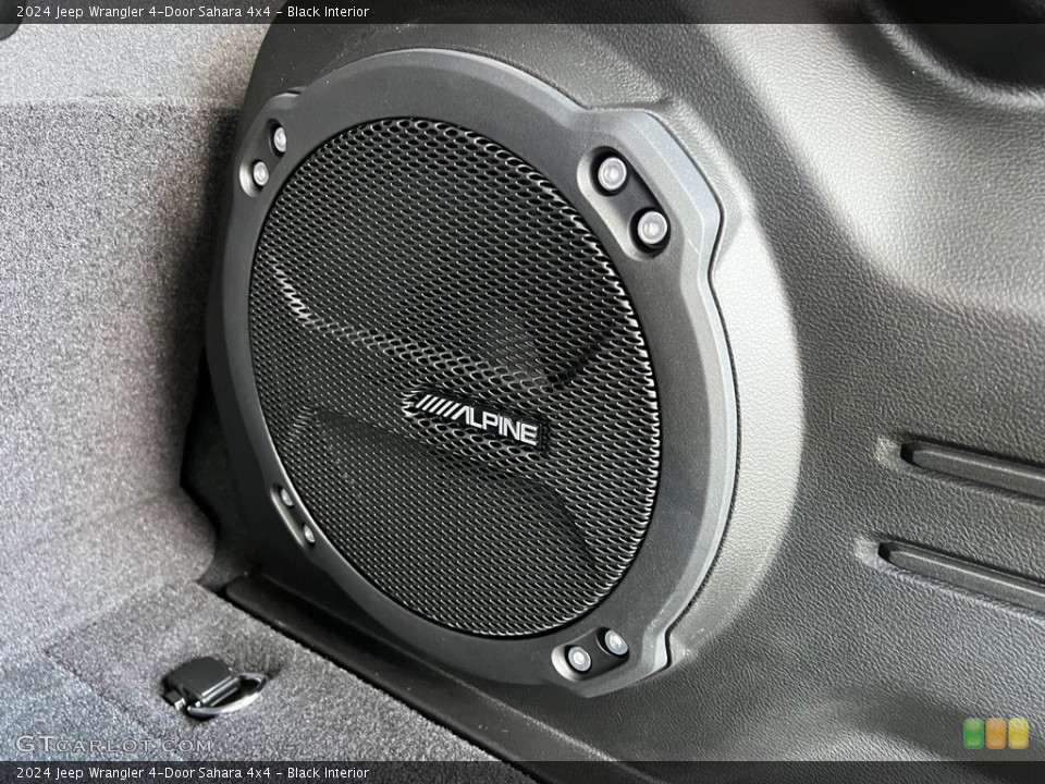 Black Interior Audio System for the 2024 Jeep Wrangler 4-Door Sahara 4x4 #146297285